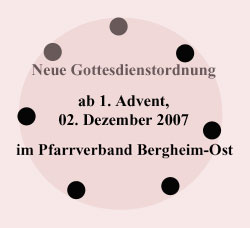 Neue Gottesdienstordnung im Pfarrverband